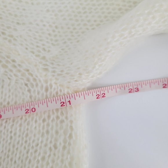 Wooden ships heart loose knit wool mohair crewneck sweater S/M - Picture 7 of 9